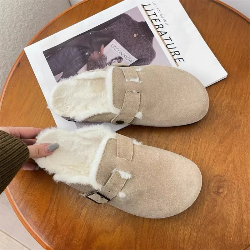 Women'S Shoes Clogs - Zoccoli classici in pelliccia confortevoli per