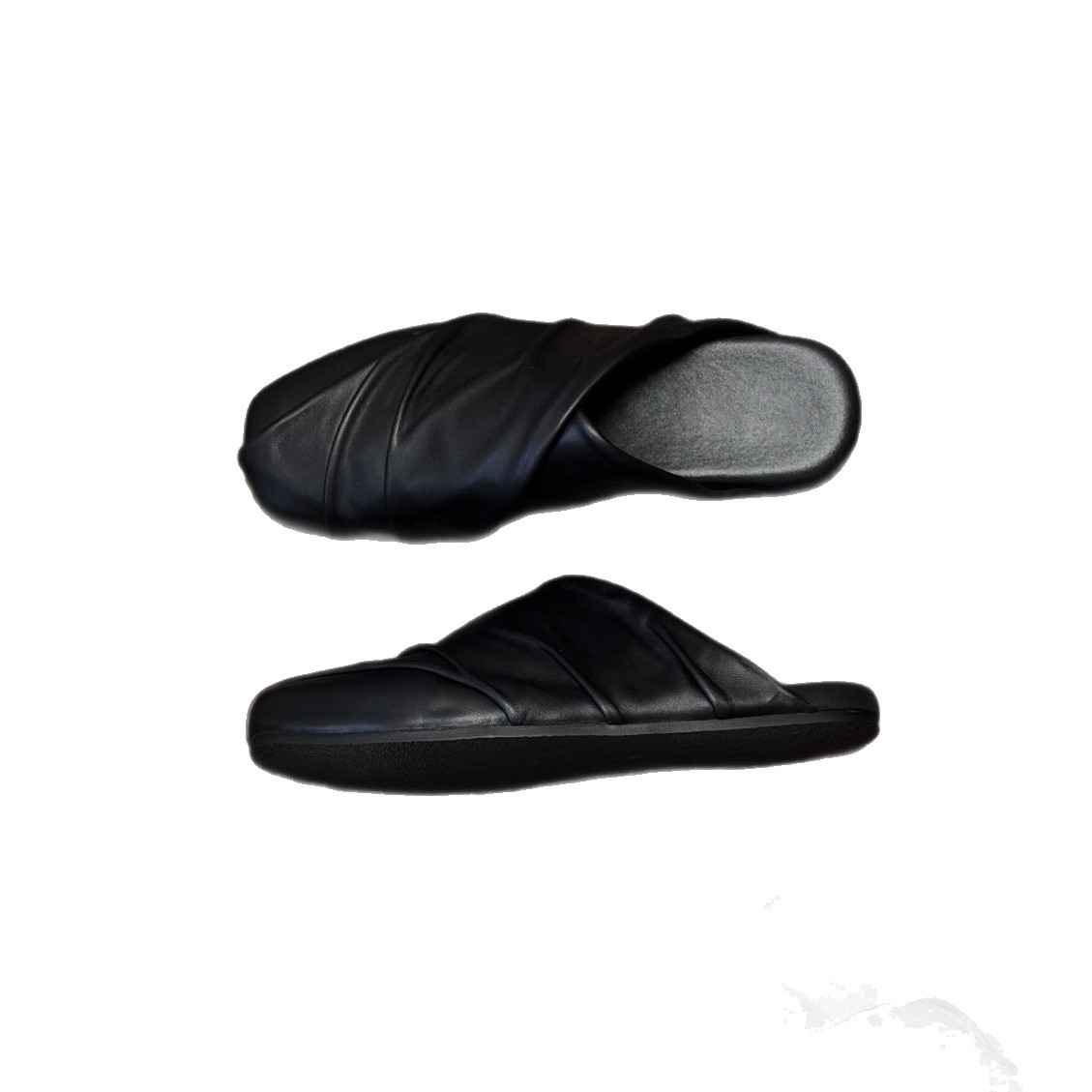 Scarpe in pelle nera vintage,  - Mule Slip On recensione e prezzo
