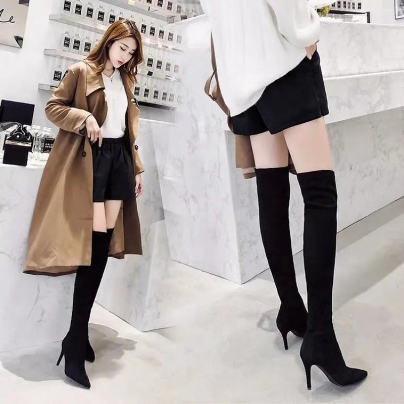 Stivali alti fino alla coscia, - Sock Boot Women recensione e prezzo